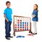 Giant 4-In-A-Row Wooden Game Indoor Outdoor Play Cherry 2 Player Lawn Toy